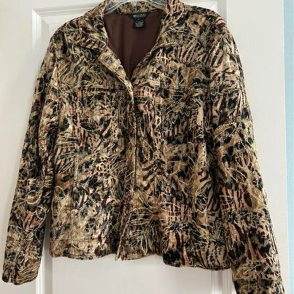 Multiples Velvet-Like Jacket, size large - Picture 3 of 10